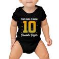 10Th Birthday Glow Party This Girl Is Now 10 Double Digits Gift Baby Onesie
