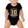 10Th Birthday Party This Girl Is Now 10 Double Digits Cute Gift Baby Onesie