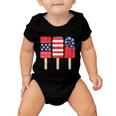 4Th Of July Popsicle Red White Blue American Flag Patriotic Baby Onesie
