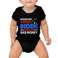 Anti Joe Biden Funny Whoever Voted Biden Owes Me Gas Money Baby Onesie