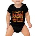 Blood Donor Need See The Count Halloween Quote Baby Onesie