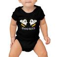 Boo Bees Ghost Halloween Quote Baby Onesie