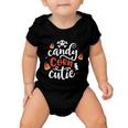 Candy Corn Cutie Halloween Quote V5 Baby Onesie