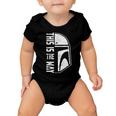 Distressed This Is The Way Helmet Tshirt Baby Onesie