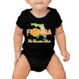 Florida The Sunshine State Orange Logo Baby Onesie