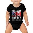 Freedom Convoy 2022 American Canadian Flag Tshirt Baby Onesie
