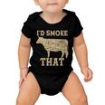 Funny Id Smoke That Cattle Meat Cuts Baby Onesie