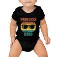 Funny Tee For Fathers Day Princess Hero Of Daughters Great Gift Baby Onesie