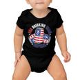 Funny Usa Drinking Team Captain American Beer Cans Baby Onesie