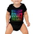 Gay Pride Straight Outta The Closet Tshirt Baby Onesie