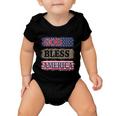 God Bless America Patriotic 4Th Of July Independence Day Gift Baby Onesie