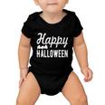 Happy Halloween Bat Halloween Quote Baby Onesie