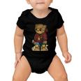 Hip Hop Teddy Bear With Gun Get Money Rap Music Lover Gift Baby Onesie