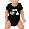 I Am 50 Middle Finger Funny 50Th Birthday Gift T-Shirt Tshirt Baby Onesie