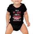 Im A Nurse And Mother Nurse Gift For Mom Mothers Day Baby Onesie