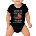 Jesus Is My Savior Trump Is My President Baby Onesie