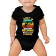 Just A Mechanic Fishing Funny Baby Onesie