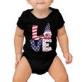 Love American Gnome 4Th Of July Independence Day Flag Graphic Plus Size Shirt Baby Onesie