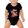 Merica Patriotic Eagle Mullet 4Th Of July American Flag Great Gift Baby Onesie