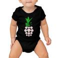 Pineapple Baseball Tshirt Baby Onesie