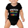 Proud Mom Lgbtq Gay Pride Queer Mothers Day Gift Lgbt Gift Baby Onesie