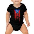 Puerto Rico Flag Drip Baby Onesie