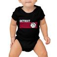 Retro Detroit Basketball Classic Logo Baby Onesie