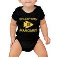 Rollin With Mahomes Baby Onesie