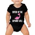 Sister Of The Birthday Girl Dinosaur Matching Family Party Baby Onesie