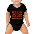 This Girl Loves Halloween Funny Halloween Quote Baby Onesie