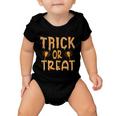 Trick Or Treat Halloween Quote Baby Onesie