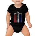 Usa American Flag Happy 4Th Of July Celebration Baby Onesie