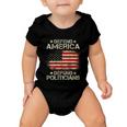 Vintage Usa Flag Defend America Defund Politicians Baby Onesie