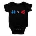 44 45 Red White Blue 44Th President Is Greater Than 45 Tshirt Baby Onesie