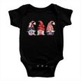 4Th Of July Patriotic Gnomes Usa Us Funny American Usa Flag Funny Gift Baby Onesie