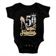 50 & Fabulous 50 Years Old 50Th Birthday Diamond Crown Shoes Tshirt Baby Onesie
