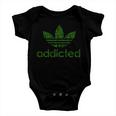 Addicted Weed Logo Baby Onesie