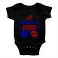 All American Dude Sunglasses 4Th Of July Independence Day Patriotic Baby Onesie