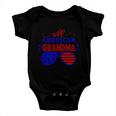 All American Grandma Sunglasses 4Th Of July Independence Day Patriotic Baby Onesie