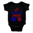 All American Mom Sunglasses 4Th Of July Independence Day Patriotic Baby Onesie