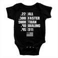 All Faster Than Dialing V3 Baby Onesie