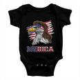 American Bald Eagle Mullet 4Th Of July Funny Usa Patriotic Meaningful Gift Baby Onesie