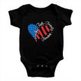 American Flag Usa Funny 4Th Of July Christian Baby Onesie