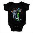 Astronaut And Alien Basketball Baby Onesie