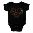 Autism Awareness Heart Words Of Love Baby Onesie