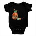 Autumn Leaves Pumpkins Please Thanksgiving Quote Baby Onesie