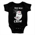 Boo Boo Crew Nurse Ghost Funny Halloween Baby Onesie