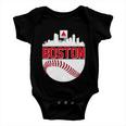 Boston Skyline Fenway Baseball Sports Logo Tshirt Baby Onesie