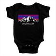 Colorado Mountains Outdoor Flag Mcma Baby Onesie