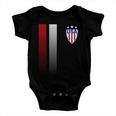 Cool Usa Soccer Jersey Stripes Tshirt Baby Onesie